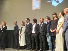 Isabelle Huppert with Guillaume Nicloux, Aurélia Thiérrée, Melvil Poupaud, Mathieu Lamboley, Nicolas Pariser, Emmanuel Finkiel, Alice Winocour, Eva Husson, Jean-Paul Salomé